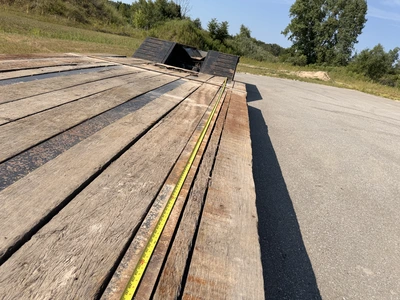 Used 2011 PITTS 50 TON DROP DECK TRI-AXLE Lowboy Trailers Michigan US | Miedema Asset Management Group #1338402
