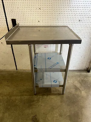 Used Falcon Restaurant Supply Used Stainless Steel Equipment Stand with 2 Shelves - WO1 Restaurant Equipment (Miscellaneous) Illinois US | Falcon Restaurant Supply #1375296
