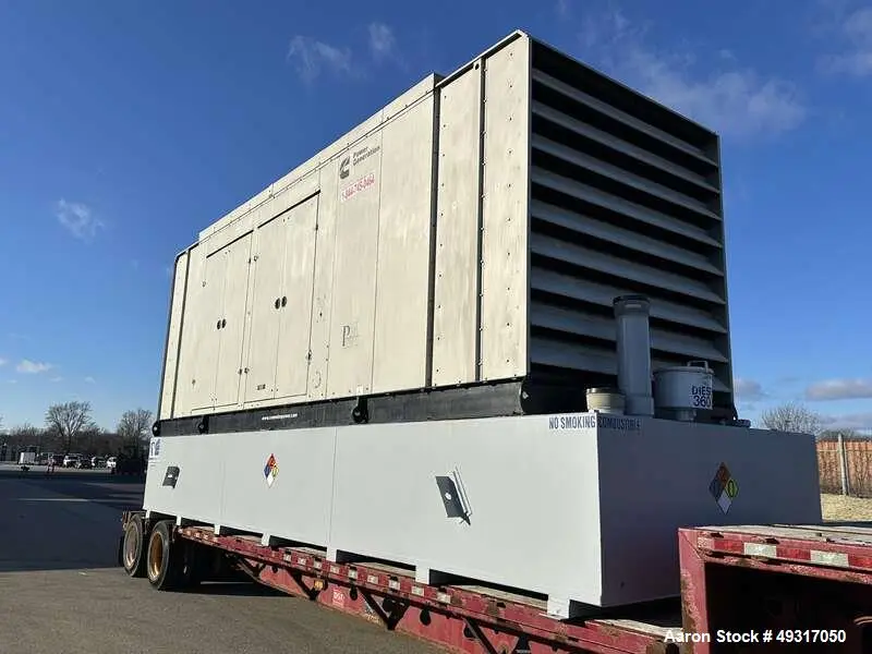 Used Cummins 750 kW Diesel Generator – DQFAA, Tier 2, 480V Capable, UL2085 Tank, Passed Load Test