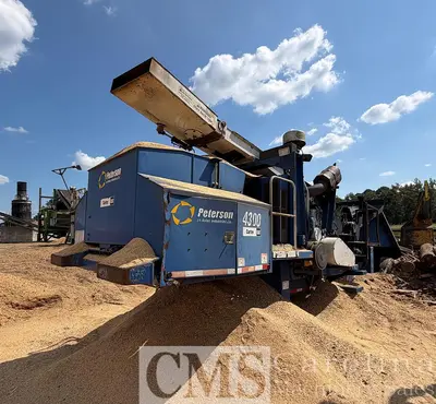 Used 2010 PETERSON MODEL 4300 PORTABLE DRUM CHIPPER Wood Chippers North Carolina US | CAROLINA MACHINERY SALES #1469333