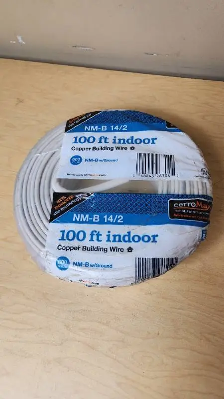 CerroMax NM-B 14/2 100 ft Indoor Copper Building Wire