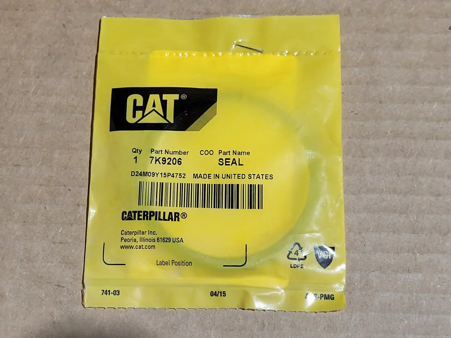 NEW CATERPILLAR 7K9206