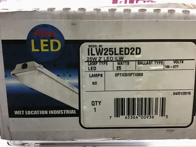 Atlas Lighting ILW25LED2D Vapor Tight LED Fixture 25W