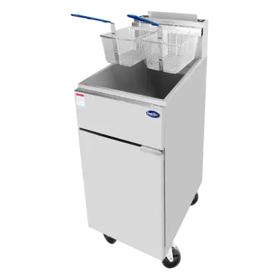 New | in-Stock Atosa New Atosa ATFS-50 — 50 LB Deep Fryer LP Gas 120,000 BTU Cookers / Coolers / Fryers Illinois US | Falcon Restaurant Supply #1373550