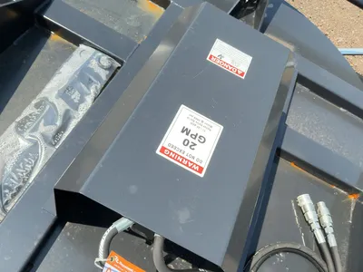 New JCT 72” Brush Mower Skid Steer Attachment, hydraulic driven with hoses and quick coupler fitting...
