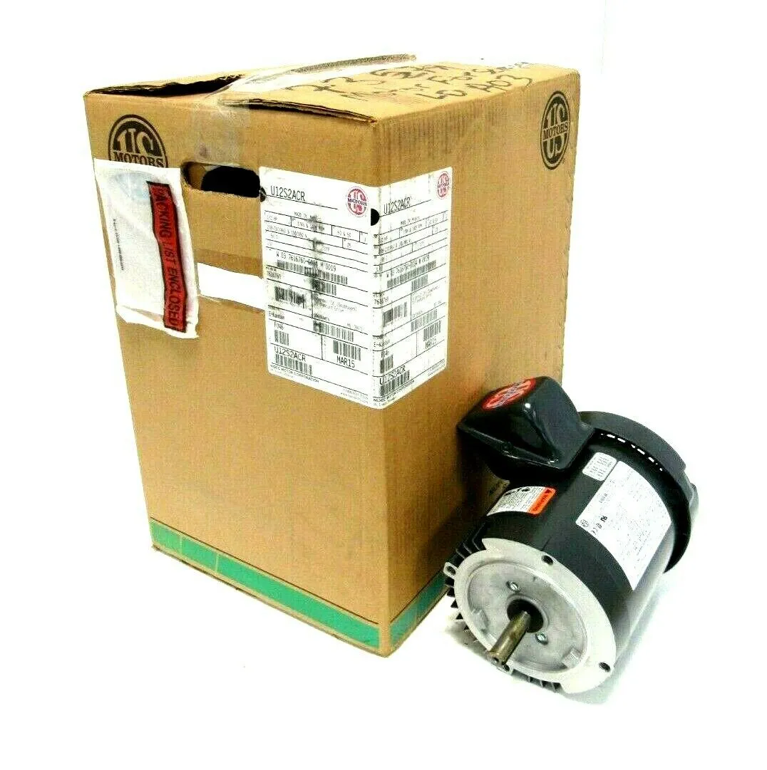 NEW US MOTORS U12S2DCR MOTOR .5HP 208-230/460V 5/8" DIA. F046