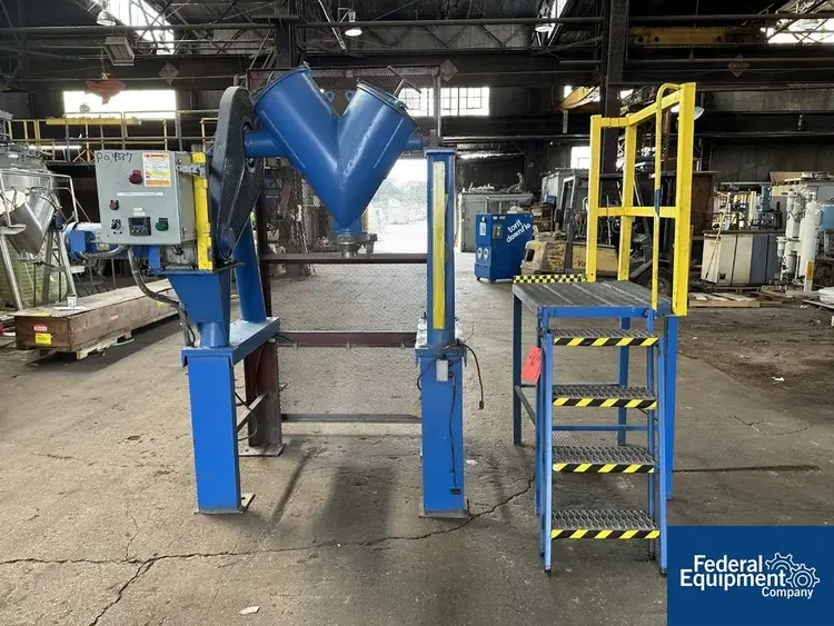 Used Patterson-Kelley 2 Cu Ft P-K Crossflow Twin Shell Blender, S/S, 1.5 HP Agitators, Blenders, Mixers Ohio US | Federal Equipment Company #127095