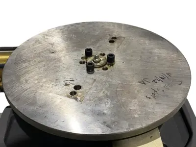 Used Allenair Pneumatic Rotary Indexing Table 11" Diameter w/ Pin Holes Rotary Tables Michigan US | Maverick Industrial Sales #1395072