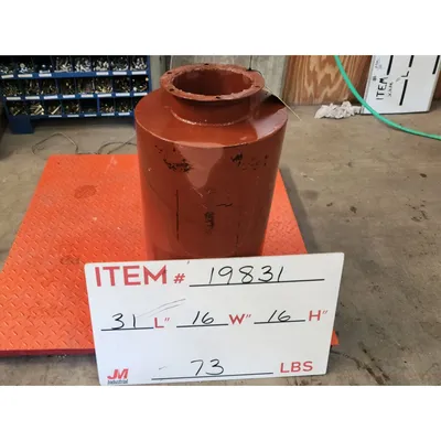 Used 8" Dia. Inline Chamber Absorptive Blower Silencer