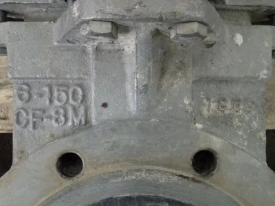 Unknown 6" -150 knife gate valve with actuator