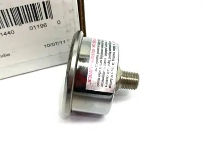 USED BALDWIN FILTERS PRESSURE GAUGE, 0 TO 60 PSI, 1-1/2" DIAL, 1/8" NPT