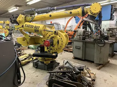 Used SEVERAL FANUC M900IA/400L 6 AXIS CNC ROBOT WITH R30IA CONTROLLER 400KG X 3625MM HIGH REACH Robots | Harbor Machinery Inc. #1283328