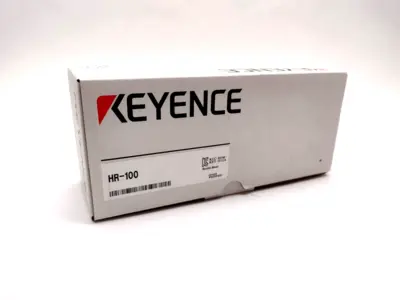 USED KEYENCE REV. P HANDHELD CODE READER, STANDARD WIRED CONNECTION, RED LED