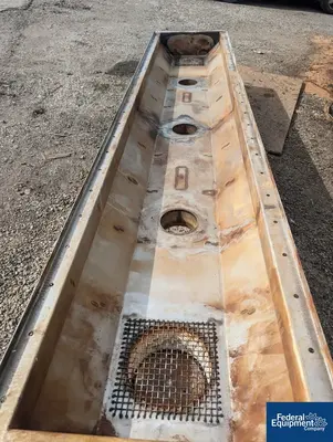 USED Metso Minerals Industries Inc. 12" x 168" Metso HoloFlite Twin Screw Dryer, S/S