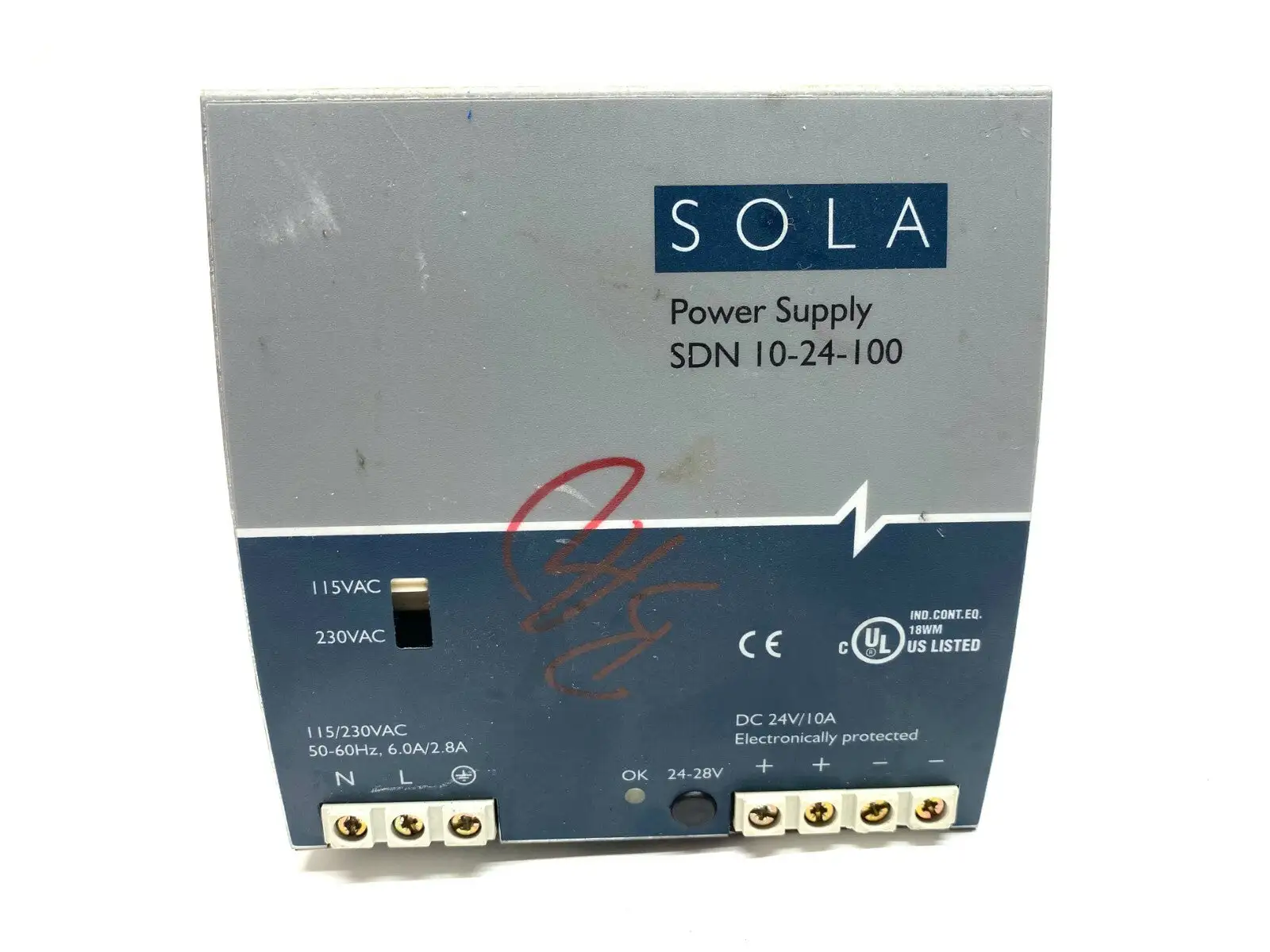 Used SOLA Power Supply DIN Rail Power Supplies Michigan US | Maverick Industrial Sales #1401755