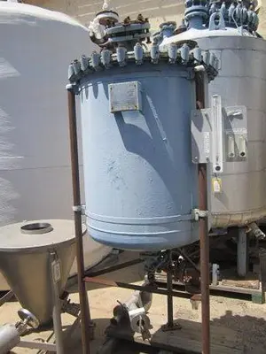 Tank, 90 Gallon, Glass Lined, Atmospheric, Pfaudler, #S738403