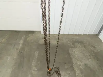 CM Cyclone 1 Ton 2000Lb Manual Chain Fall Hand Hoist 20' 5" Lift
