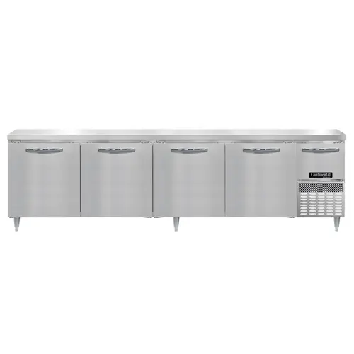 Continental DRA118NSS 118" Worktop Refrigerator W/ (5) Sections, 115v