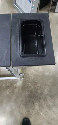 Used Falcon Restaurant Supply Used Half Size Sheet Pan Cart w/Tray 50.5" L x 14" W x 34" H Restaurant Equipment (Miscellaneous) Illinois US | Falcon Restaurant Supply #1376397