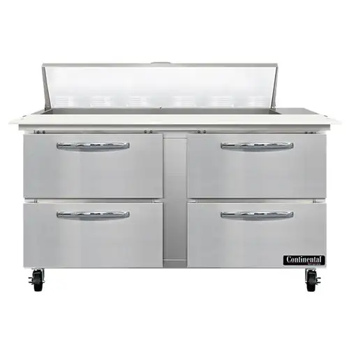 Continental SW60N12C-D 60" Sandwich/salad Prep Table W/ Refrigerated Base, 115v