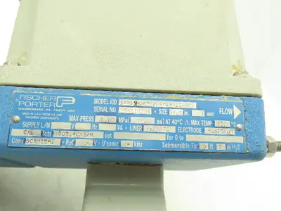 Fischer Porter 10D1476XH36PM29AY13A1122C1 Flow Tube Meter 1mm Ceramic 740psi