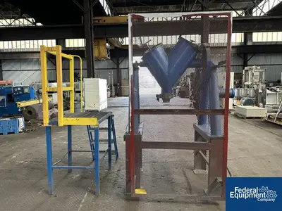 USED Patterson-Kelley 2 Cu Ft P-K Crossflow Twin Shell Blender, S/S, 1.5 HP