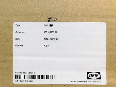 DEIF AGC 252 advanced Genset Controller 2912420010.39  Options -C2-N New