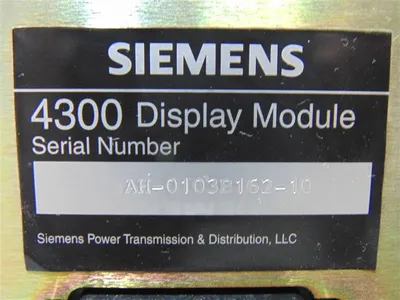 Siemens 4300 Power Meter Display Module Used