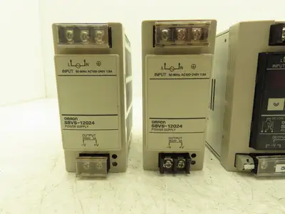 Omron S8VS DIN Rail Power Supply 24VDC 7.5A 5A Out 100-240VAC 1Ph In Lot of 5