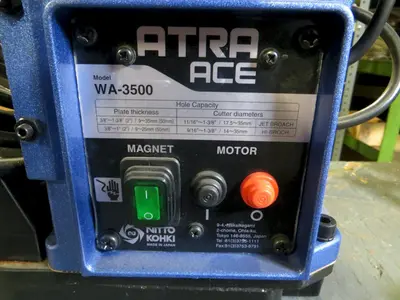 New NITTO KOHKI Portable Magnetic Base Drilling Machine, Model WA-3500