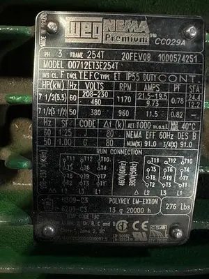 New | in-Stock WEG VARIABLE SPEED A.C. Motors Ohio US | Surplus Asset Holdings #1187407
