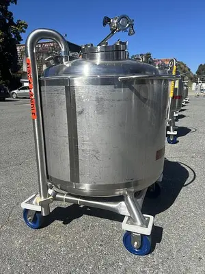 Tank, 80 Gallon (300 Liters), 316L Stainless Steel, Jacketed, 45 PSI Internal #5991207