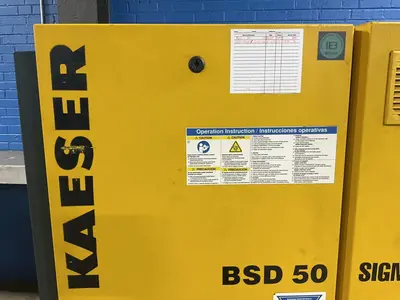 Used 2011 KAESER BSD 50 Rotary Screw & Sliding Vane Air Compressors Ohio US | HGR 24 #1704950