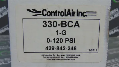 ControlAir Inc. 330-BCA-1-G Pressure Regulator 0-120 PSIG 429-842-246 New NIB