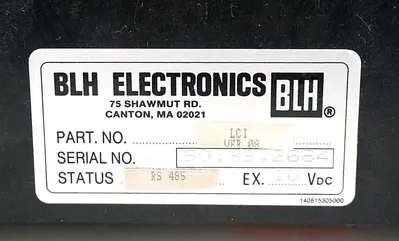 USED BLH ELECTRONICS LCI WEIGHT INDICATOR