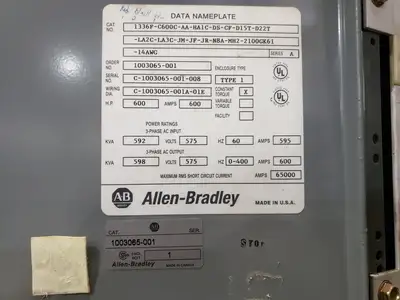NEW ALLEN-BRADLEY 1336F-C600C-AA