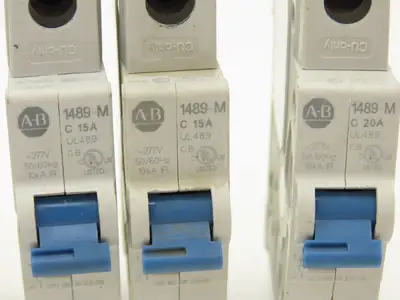 Allen Bradley Circuit Breaker 2/4/5/15/20A 1 Pole Mixed Lot of 6