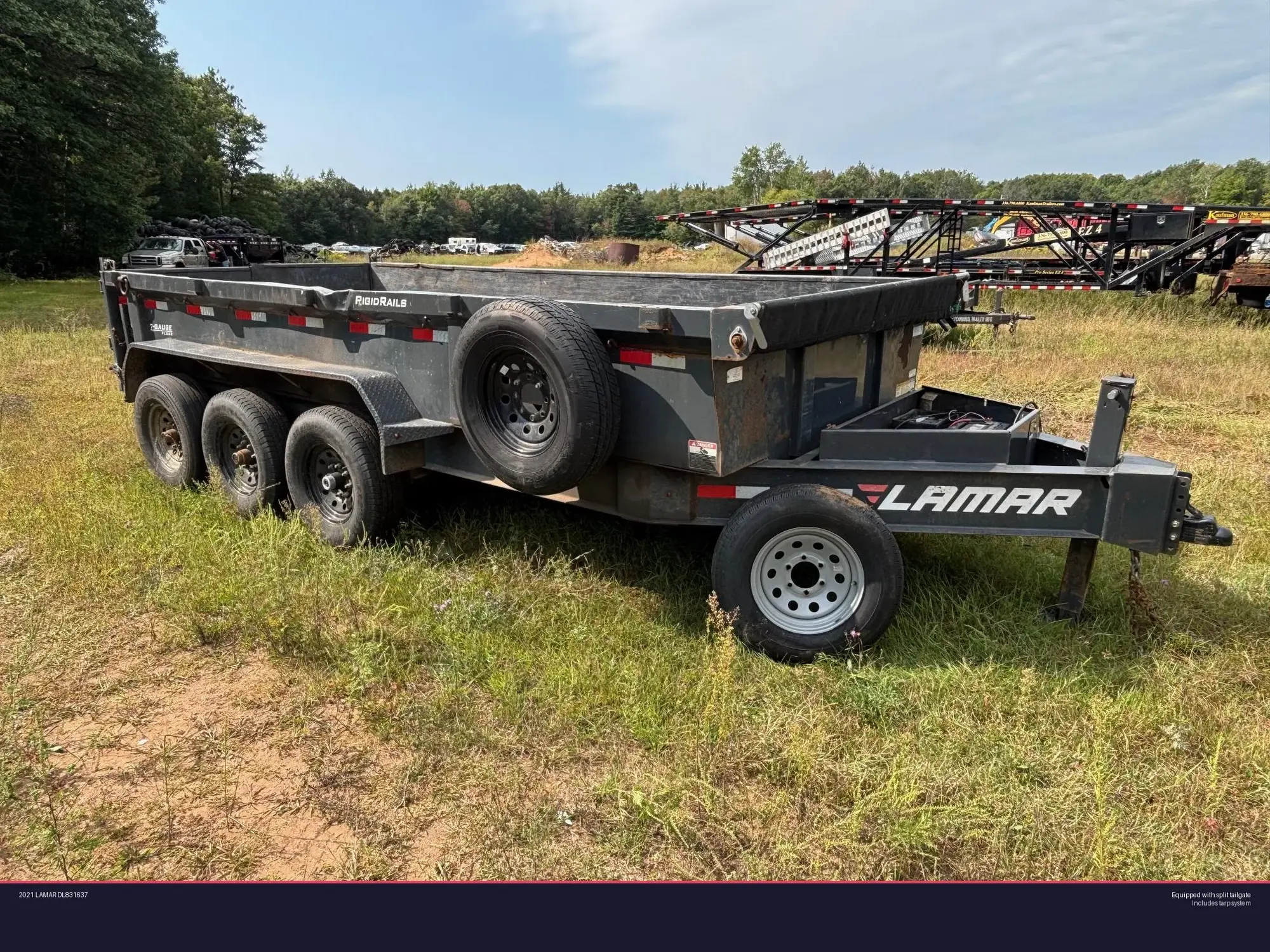 Used 2021 LAMAR DL831637 Dump Trailers Wisconsin US | Proxy Equipment #1378448