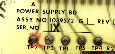 USED FINCOR 1039572-G1 POWER SUPPLY BOARD 1039573 1039572G1