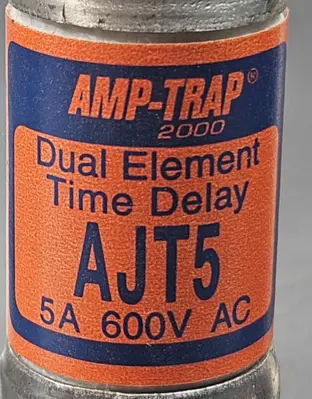 Ferraz Shawmut AJT5 Time-Delay Fuse 5A 600VAC / 500VDC Loc4D10