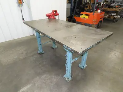 Central Iron FDY Steel Welding Layout Table 72x36" Cast Iron Wilton 4-1/2" Vise