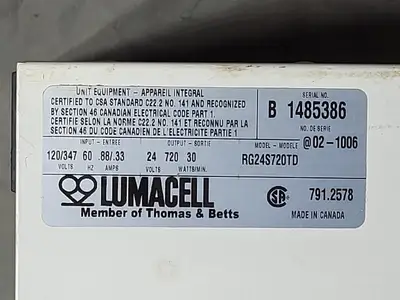 USED LUMACELL RG24S720TD