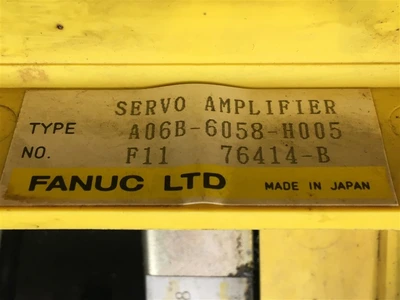 USED FANUC SERVO AMPLIFIER ( FANUC ) A06B-6058-H005-