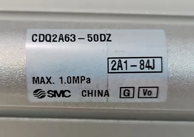 SMC CDQ2A63-50DZ PNEUMATIC CYLINDER. 6D-8