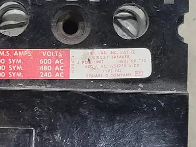 USED SQUARE D FHL36050