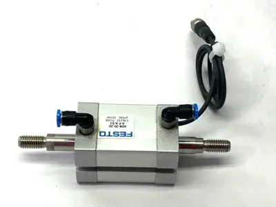 Used Festo Pneumatic Compact Cylinder 20mm Bore 20mm Stroke 536233 Pneumatic Cylinders Michigan US | Maverick Industrial Sales #1390717