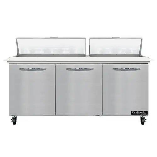 Continental SW72N18C 72" Sandwich/salad Prep Table W/ Refrigerated Base, 115v