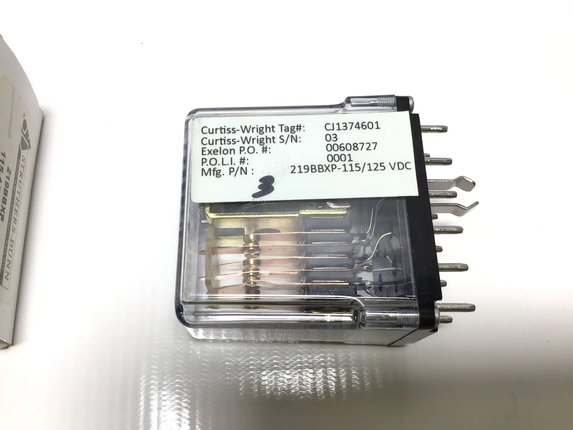 Struthers-Dunn 219BBXP – 115-125 VDV- Industrial Control Relay