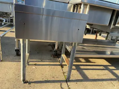 Used Falcon Restaurant Supply Used 23" Stainless Steel Under Bar Drain Board - SS173 Underbar Equipment Illinois US | Falcon Restaurant Supply #1375984