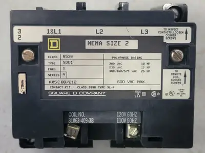 USED SQUARE D 8536SDO1V02S